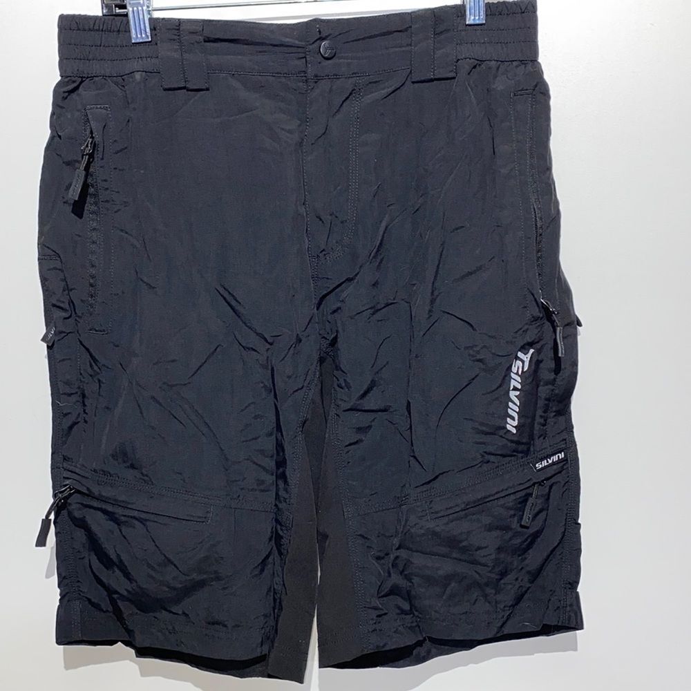 Men’s Silvini black Technical sportswear shorts size large